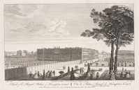 KG 15269
<br/>
Gezicht op Hampton Court
<br/>
<em>Parr, Remi (1723-1751 na)</em>